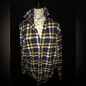Mens plaid flannel shirt by Express,